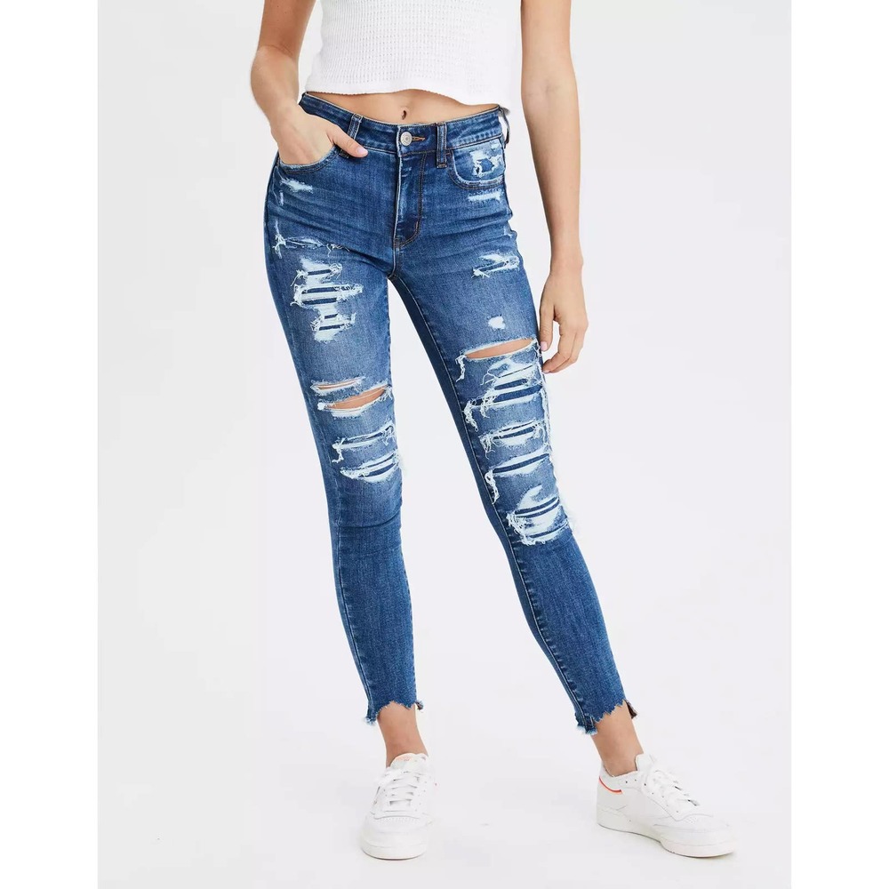 American Eagle High-Waisted Jegging Crop Jeans Size 6